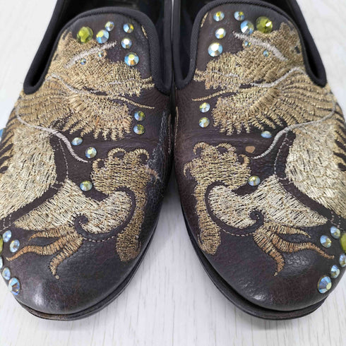 GIUSEPPE ZANOTTI ビジュ― 刺繍スリッポン パンプス レディース JPN:37