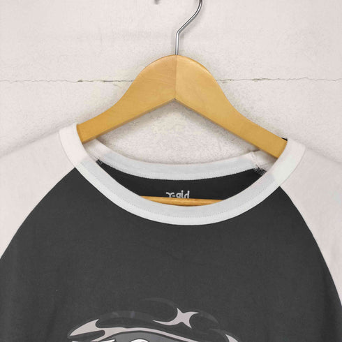 エックスガール X-girl 24AW CURVED OVAL LOGO B/B BIG TEE レディース JPN:M