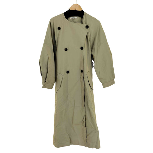 マウジー moussy 23SS COLLARLESS TRENCH コート レディース JPN:1