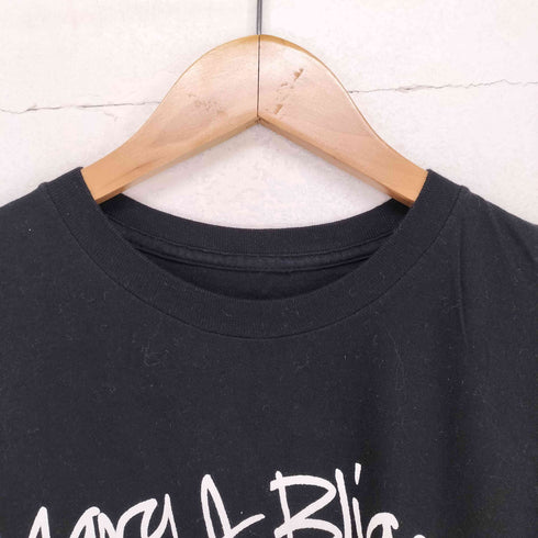 フロントプリントクルーネックTシャツ レディース