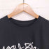 フロントプリントクルーネックTシャツ レディース