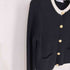 ザラ ZARA 金ボタン アクリルウールノーカラージャケット レディース import:S