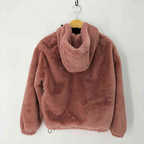 ベルシュカ BERSHKA フェイクファーフーデッドジャケット もこもこ ふわふわ レディース JPN:L