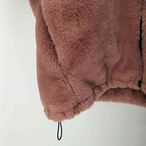ベルシュカ BERSHKA フェイクファーフーデッドジャケット もこもこ ふわふわ レディース JPN:L