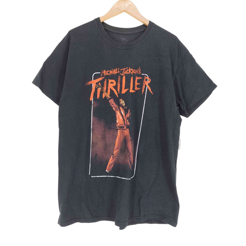 フロントプリントクルーネックTシャツ メンズ L