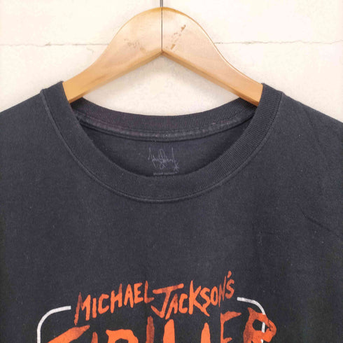フロントプリントクルーネックTシャツ メンズ L