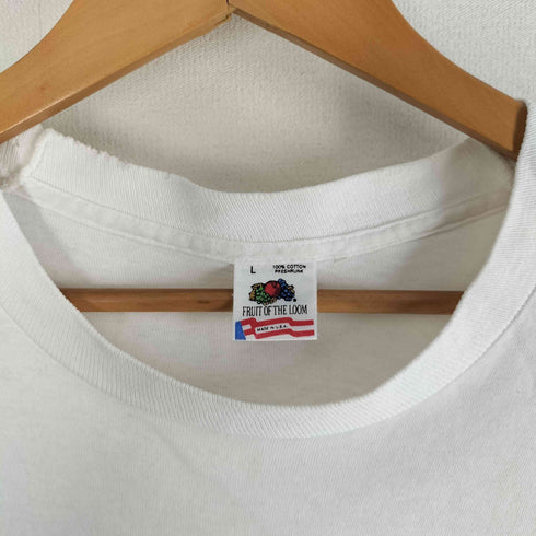 フルーツオブザルーム FRUIT OF THE LOOM 90S USA製 VINTAGE DELTA AIRLINES CARTOON TEE デルタ航空 裾袖シングルステッチ メンズ import:L