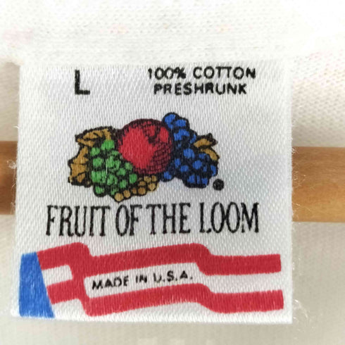フルーツオブザルーム FRUIT OF THE LOOM 90S USA製 VINTAGE DELTA AIRLINES CARTOON TEE デルタ航空 裾袖シングルステッチ メンズ import:L