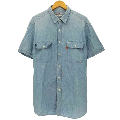 リーバイス Levis 90s BLUE SHIRTS サドルマンタグ オレンジタブ 半袖デニムシャツ メンズ LL