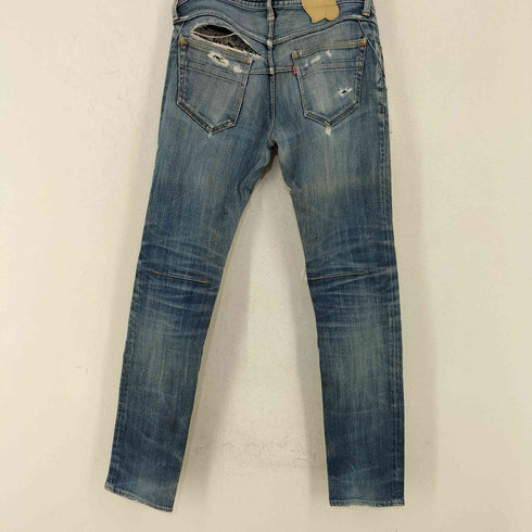 n n ハート涙パッチ ダメージデニムパンツ メンズ JPN:3
