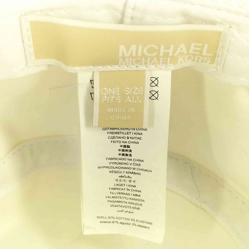 マイケルマイケルコース Michael Michael Kors ロゴ刺繍バケットハット レディース