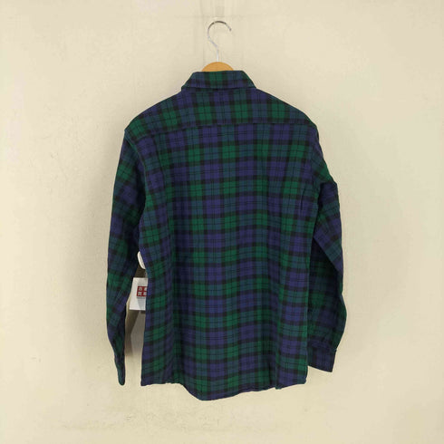 カムコ CAMCO MADE IN INDIA 両ポケ ブラックウォッチ コットンネルシャツ メンズ import:L