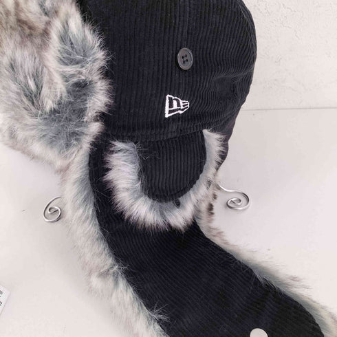 ニューエラ NEW ERA トラッパー Corduroy コーデュロイ ブラック メンズ L