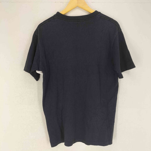 ステューシー Stussy 90s 紺タグ USA製 シングルステッチ INTERNATIONAL フロントプリントクルーネックTシャツ メンズ JPN:L
