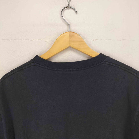ステューシー Stussy 90s 紺タグ USA製 シングルステッチ INTERNATIONAL フロントプリントクルーネックTシャツ メンズ JPN:L