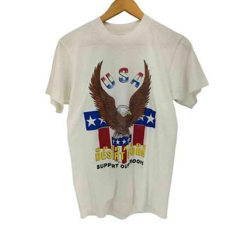 フルーツオブザルーム FRUIT OF THE LOOM 90S MADE IN IRELAND 1991年コピーライト シングルステッチ フロントプリントTシャツ メンズ import:M