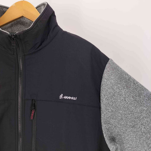 グラミチ GRAMICCI 21AW 別注 ニット フリース ブルゾン ジャケット 異素材切替 メンズ JPN:L