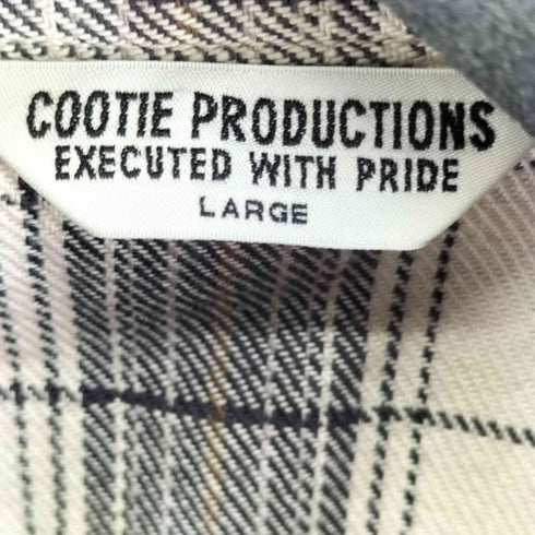 クーディプロダクション cootie productions チェックボックスシャツ メンズ JPN:L