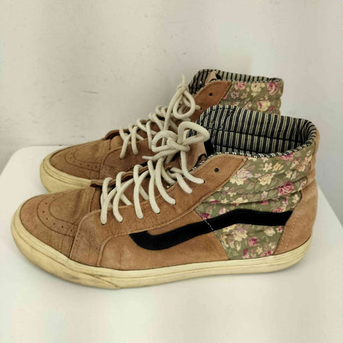 バンズ VANS スケートボーディング 花柄ハイカットスニーカー メンズ US:9