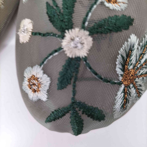 ザラ ZARA 花柄メッシュ刺繍パンプス レディース 39