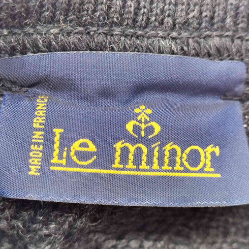 ルミノア Le minor クルーネックニットセーター メンズ