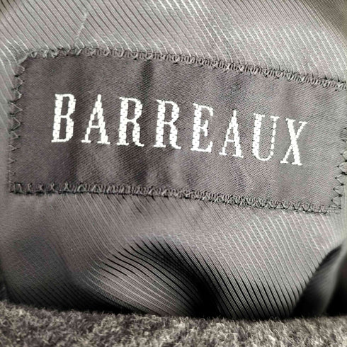 バルー BARREAUX アンゴラ混 ウール スタンドカラー ロングコート メンズ JPN:46