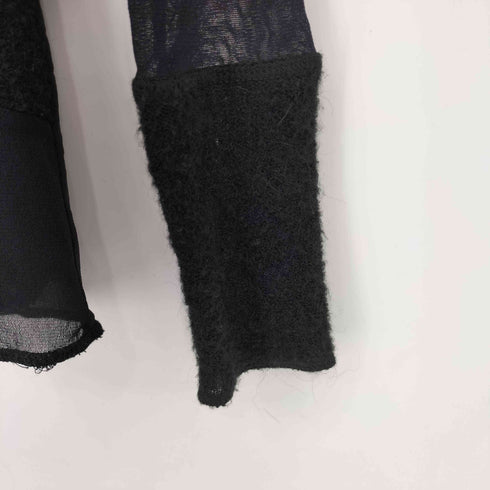 イタリア製 異素材切替 花柄 シアー L/S カットソー レディース JPN:S
