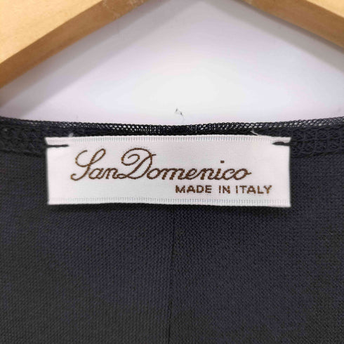 イタリア製 異素材切替 花柄 シアー L/S カットソー レディース JPN:S