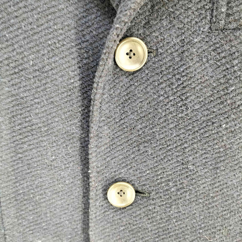 タカキュー TAKA Q イタリア製 背抜き ペイズリー柄 ハーフチェスターコート メンズ import:M