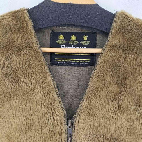 バブアー Barbour フロントジップ ファーライナーベスト メンズ
