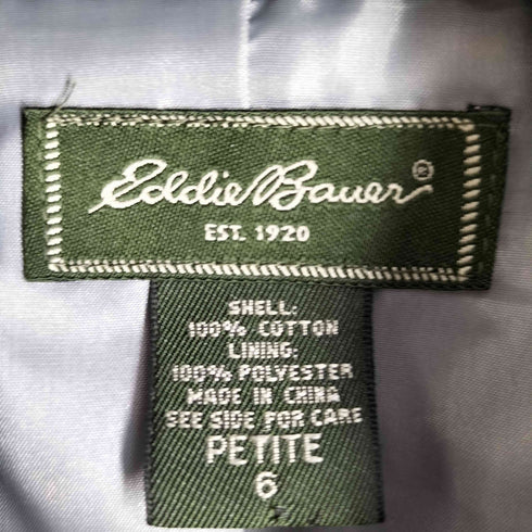 エディーバウアー Eddie Bauer 3Bベルベットテーラードジャケット ベロア レディース UK:6