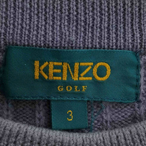 ケンゾー KENZO GOLF アクリルナイロン ウール デザインニット メンズ JPN:3
