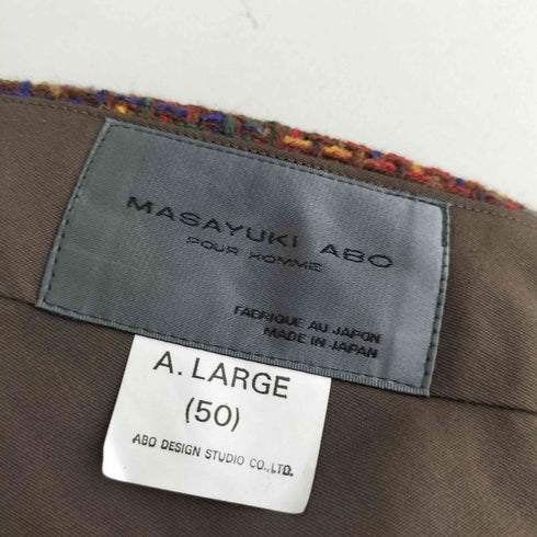MASAYUKI ABO 2タック ウールスラックス パンツ メンズ JPN:50
