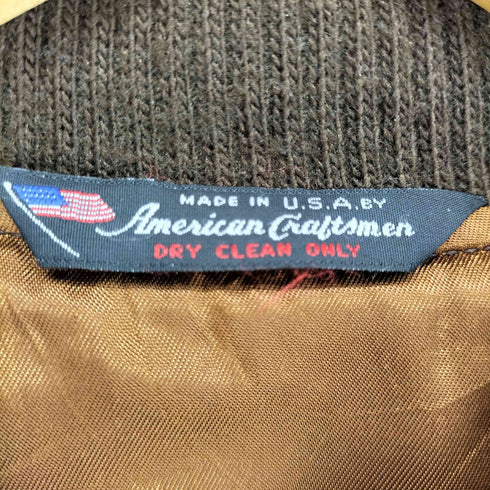 AMERICAN CRAFTSMAN 80~90S MADE IN USA ウールジップアップブルゾン スウィングトップ メンズ JPN:L