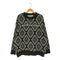 BANGOULUO 総柄 コットンポリ ニット メンズ import:M
