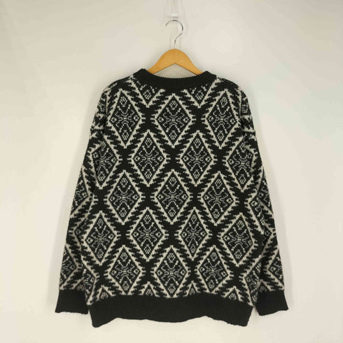 BANGOULUO 総柄 コットンポリ ニット メンズ import:M
