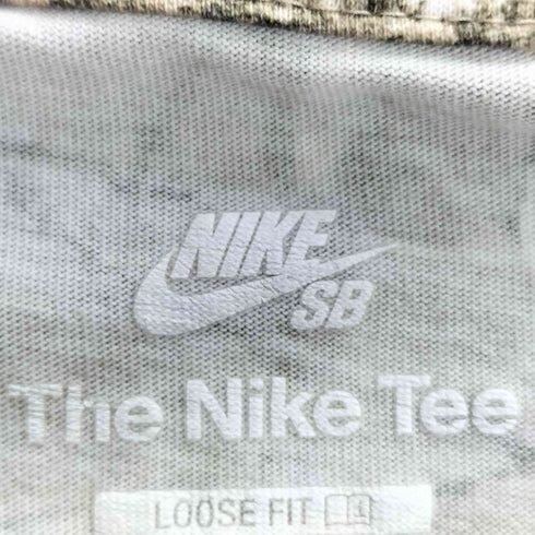 ナイキスケートボーディング NIKE SB リアルツリー柄 カモ柄 ロゴプリント Tシャツ メンズ import:M