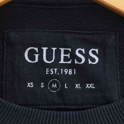 ゲス GUESS ロゴプリント クルーネックスウェット メンズ import:M
