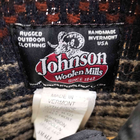ジョンソンウーレンミルズ Johnson Woolen Mills USA製 ヘヴィーウエイト 総柄 ネイティブ L/S ウールシャツ レディース import:S