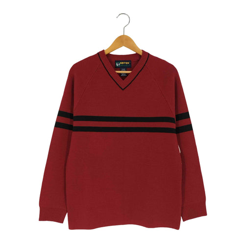 エディーバウアー Eddie Bauer 香港製 EBTEK ライン アクリルウール Vネック ニット メンズ import:XXS