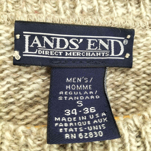 ランズエンド LANDS END 90S MADE IN USA 霜降り クルーネックニット メンズ import:S