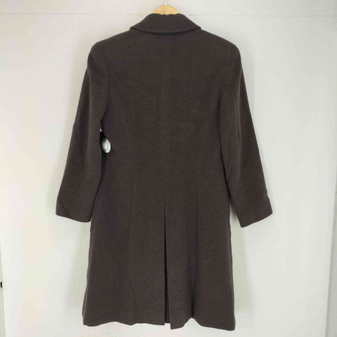クレージュ courreges 80~90S デカボタン アンゴラ混ウールステンカラーコート レディース 9AR