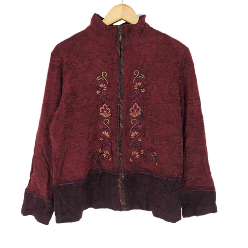 TEDDI 刺繍ジップアップブルゾン レディース JPN:M