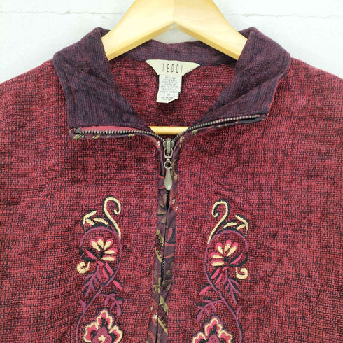 TEDDI 刺繍ジップアップブルゾン レディース JPN:M