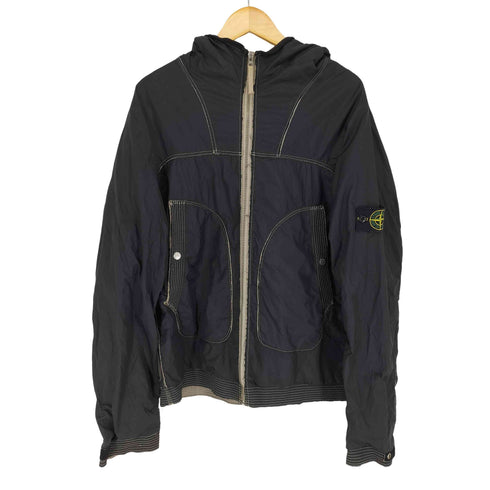 ストーンアイランド STONE ISLAND 00s- ステッチラインデザインフーディージャケット メンズ JPN:L