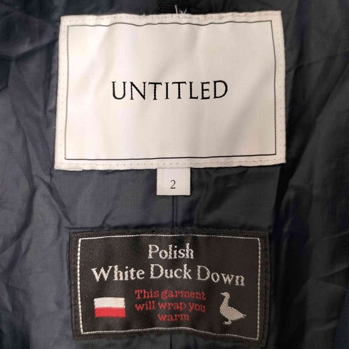 アンタイトル UNTITLED Polish White Duck Down フーデッドダウンコート レディース JPN:2