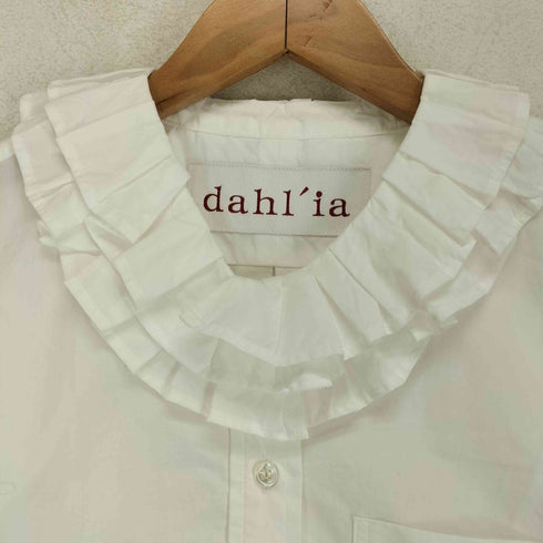 ダリア dahl ia フリルカラーシャツ レディース FREE