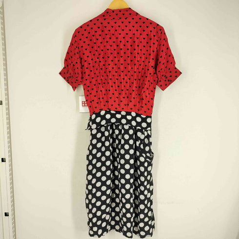 ディーゼル DIESEL D-Blaze ドット&ハート柄 シャツワンピース レディース import:S