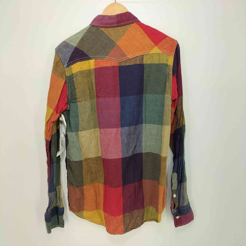 レミレリーフ REMI RELIEF リネン L/S チェックシャツ マルチカラー メンズ JPN:S