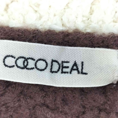 ココディール COCO DEAL Vネッククロップドニット レディース 2